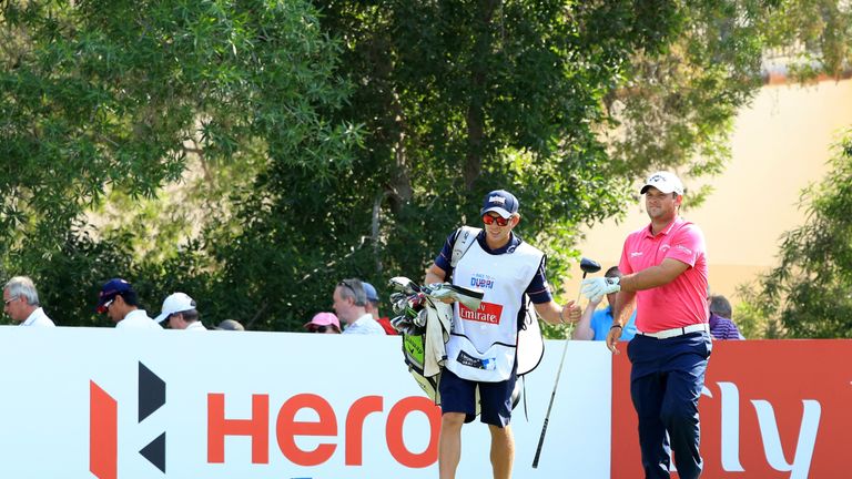 DUBAI, UNITED ARAB EMIRATES - NOVEMBER 17:  Patrick Reed of the United States walks down the 3rd hole during the second round of the DP World Tour Champion
