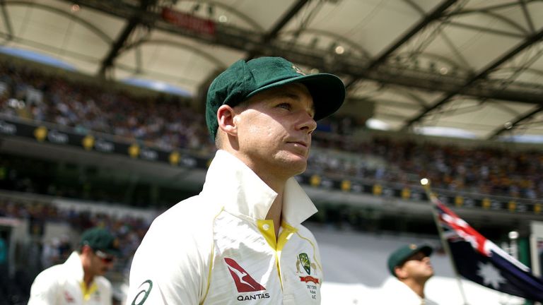 BRISBANE, AUSTRALIA - NOVEMBER 23: Peter Handscomb of Australia walks out to field during day one of the First Test Match of the 2017/18 Ashes Series betwe