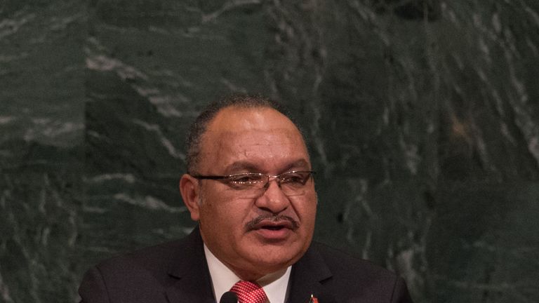 PNG Prime Minister Peter O'Neill could be in attendance when the Kumuls face England on Sunday