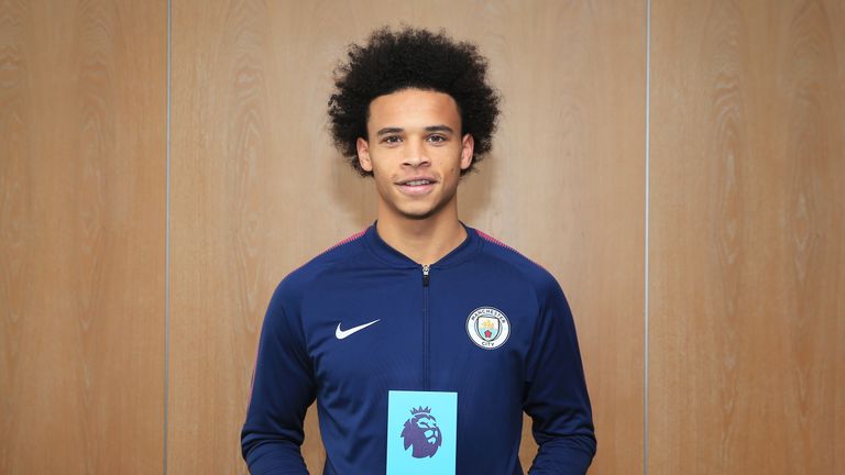 Leroy Sane claims the Premier League Player of the Month award for October
