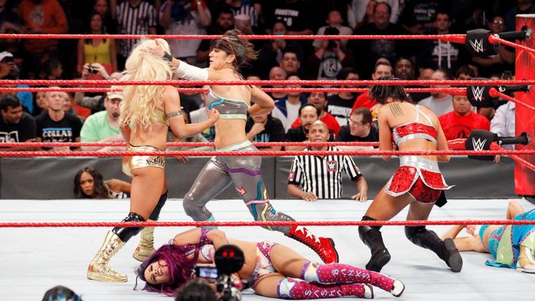 The Raw and SmackDown women were attacked by five NXT superstars this week