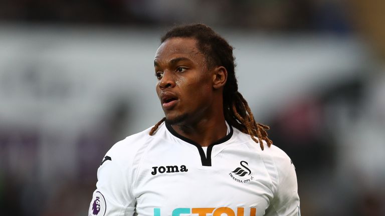 SWANSEA, WALES - NOVEMBER 25: Renato Sanches of Swansea City during the Premier League match between Swansea City and AFC Bournemouth at Liberty Stadium on