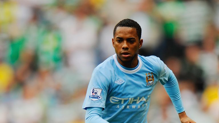 Robinho during the pre-season friendly match between Manchester City and Celtic