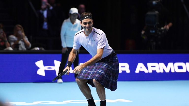 Roger Federer's choice of kit in Glasgow curried favour with the home crowd