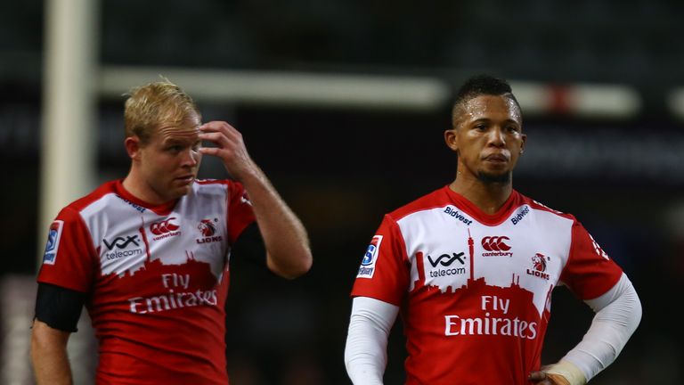 Ross Cronje and Elton Jantjies (r) have developed a strong partnership at the Lions