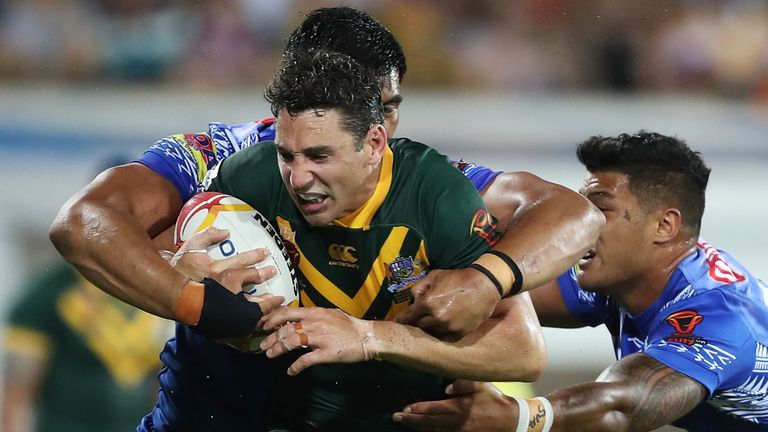 Billy Slater was as safe and solid as ever at full back for the Kangaroos and scored Australia's third try