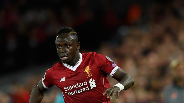 Liverpool striker Sadio Mane in action against Sevilla in the Europa League