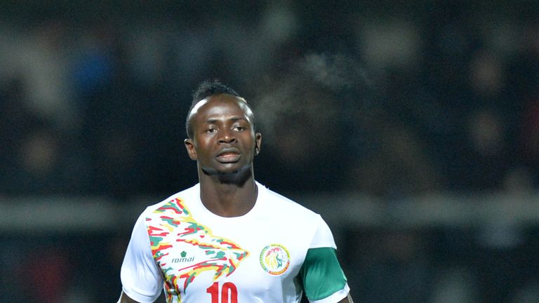 Senegal forward Sadio Mane plays during their international match against Nigeria at The Hive Stadium, Barnet, March 23, 2017