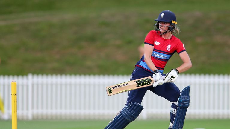 Sarah Taylor of England bats during the T20 match between the Governor-General's XI and England at Drummoyne Oval