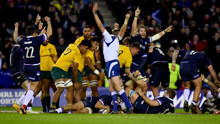 Scotland went over for eight tries in a superb display 