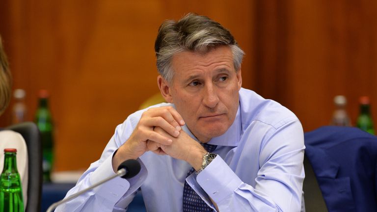 Lord Sebastian Coe looks on during the ANOC Executive Council Meeting
