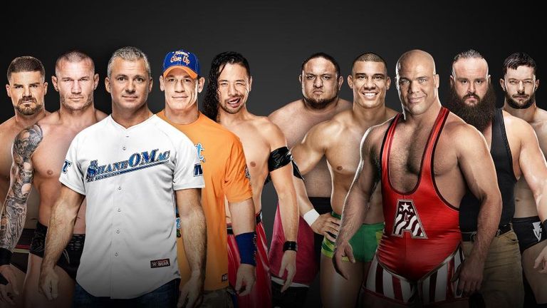 Shane McMahon and Kurt Angle captain five-man teams from SmackDown and Raw respectively in the traditional elimination match