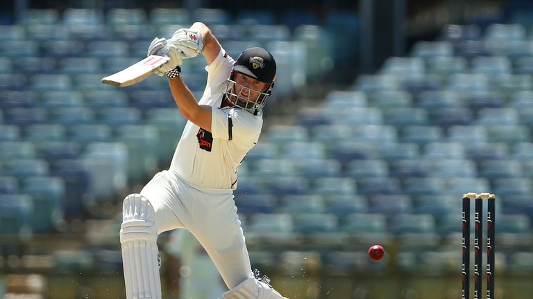 PERTH, AUSTRALIA - NOVEMBER 15: Shaun Marsh of Western Australia bats during day three of the Sheffield Shield match between Western Australia and South Au