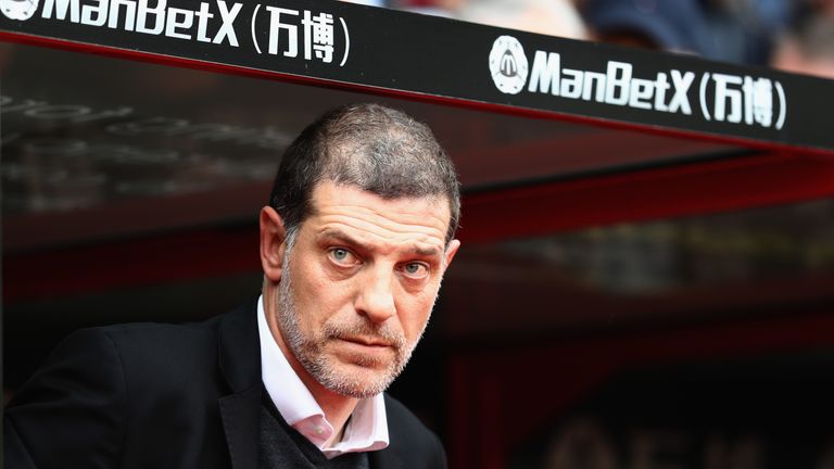 Slaven Bilic prior to the Premier League match between Crystal Palace and West Ham United at Selhurst Park 