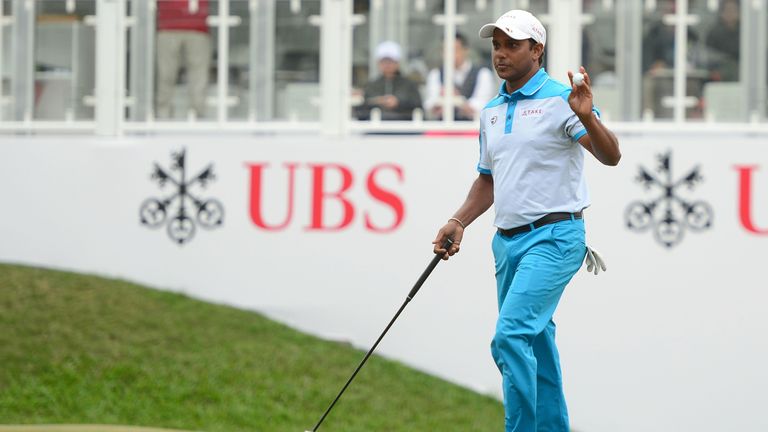 HONG KONG - NOVEMBER 24:  SSP Chawrasia of India pictured during round two of the UBS Hong Kong Open at The Hong Kong Golf Club on November 24, 2017 in Hon