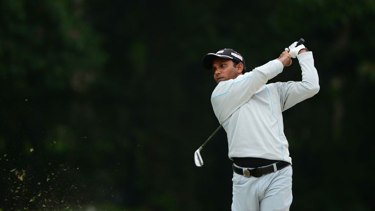 SSP Chawrasia of India pictured during round three of the UBS Hong Kong Open at The Hong Kong Golf Club
