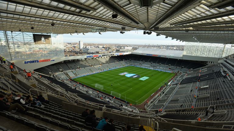 Newcastle's stadium at St James' Park