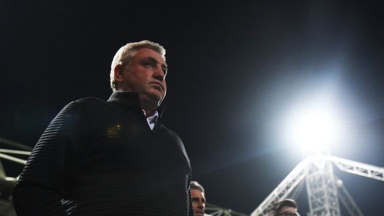 Steve Bruce during the match against Preston North End