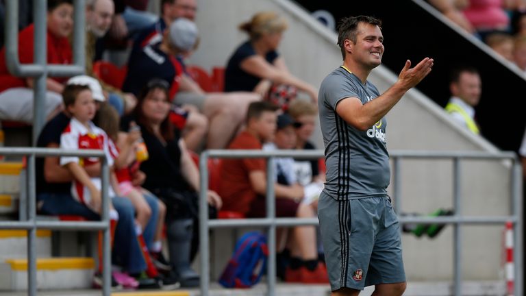 ROTHERHAM, ENGLAND - JULY 23: Robbie Stockdale first team coach of Sunderland during the Pre-Season Friendly match between Rotherham United and Sunderland 