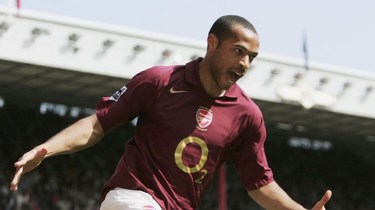 Thierry Henry enjoyed some special moments against Tottenham    
