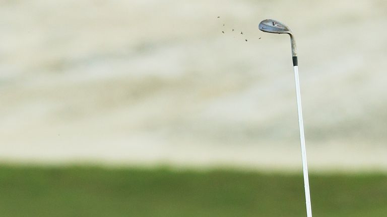 NASSAU, BAHAMAS - NOVEMBER 29:  Tiger Woods of the United States plays a shot during the pro-am prior to the Hero World Challenge at Albany, Bahamas on Nov