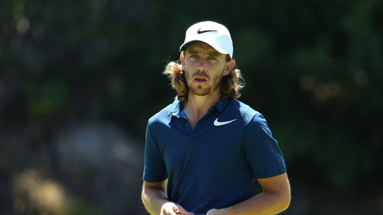 SUN CITY, SOUTH AFRICA - NOVEMBER 09:  Tommy Fleetwood of England walks on the 9th green during the first round of the Nedbank Golf Challenge at Gary Playe