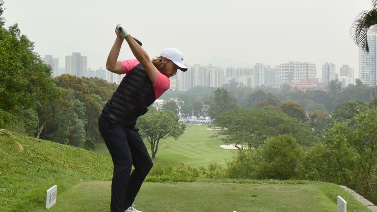 Tommy Fleetwood of England pictured during round three of UBS Hong Kong Open at The Hong Kong Golf Club 