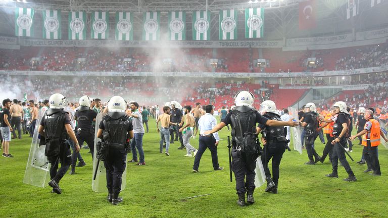 The Turkish FA want to make football 'family-friendly' by improving security