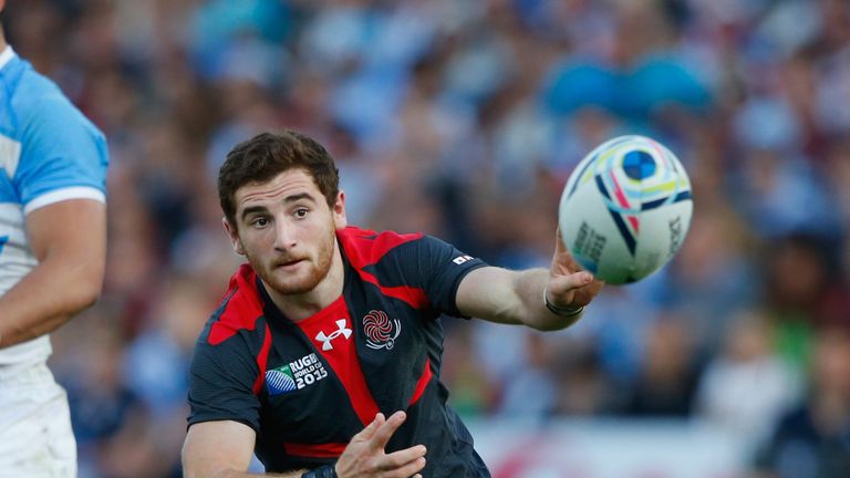 Georgia scrum-half Vasil Lobzhanidze 