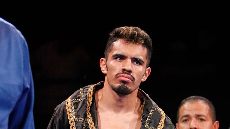 SAN ANTONIO, TX - OCTOBER 6:   Miguel Vasquez watches Argenis Mendez before his Lightweight bout at Cowboys Dance Hall on October 6, 2015