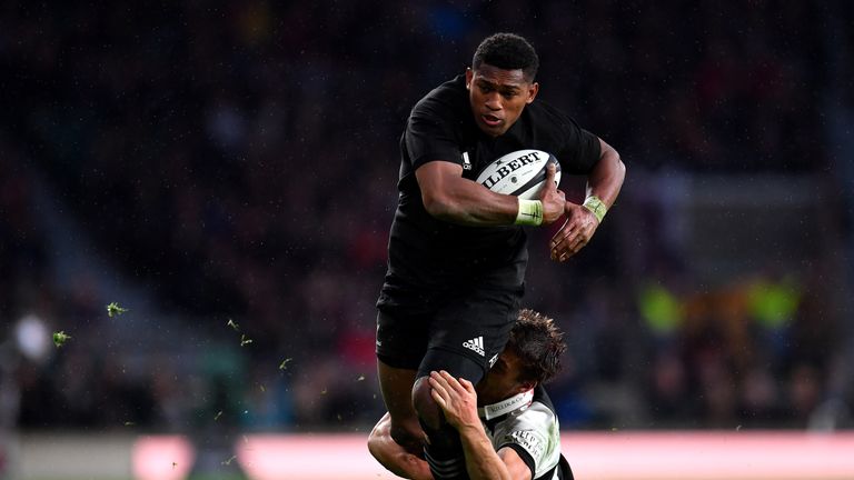 New Zealand winger Waisake Naholo was at the centre of some brilliant and creative  attacking plays against the Baa Baas