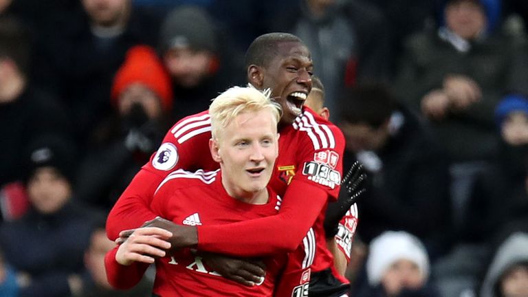 Will Hughes scored as Watford beat Newcastle 3-0 at St James' Park