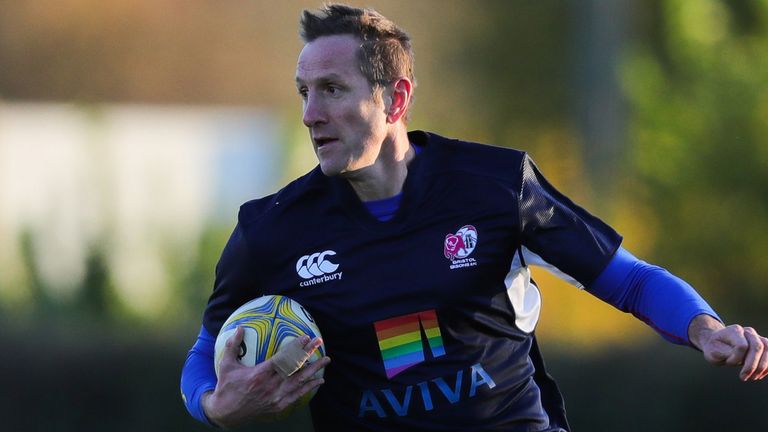 Will Greenwood in action for the Bristol Bisons