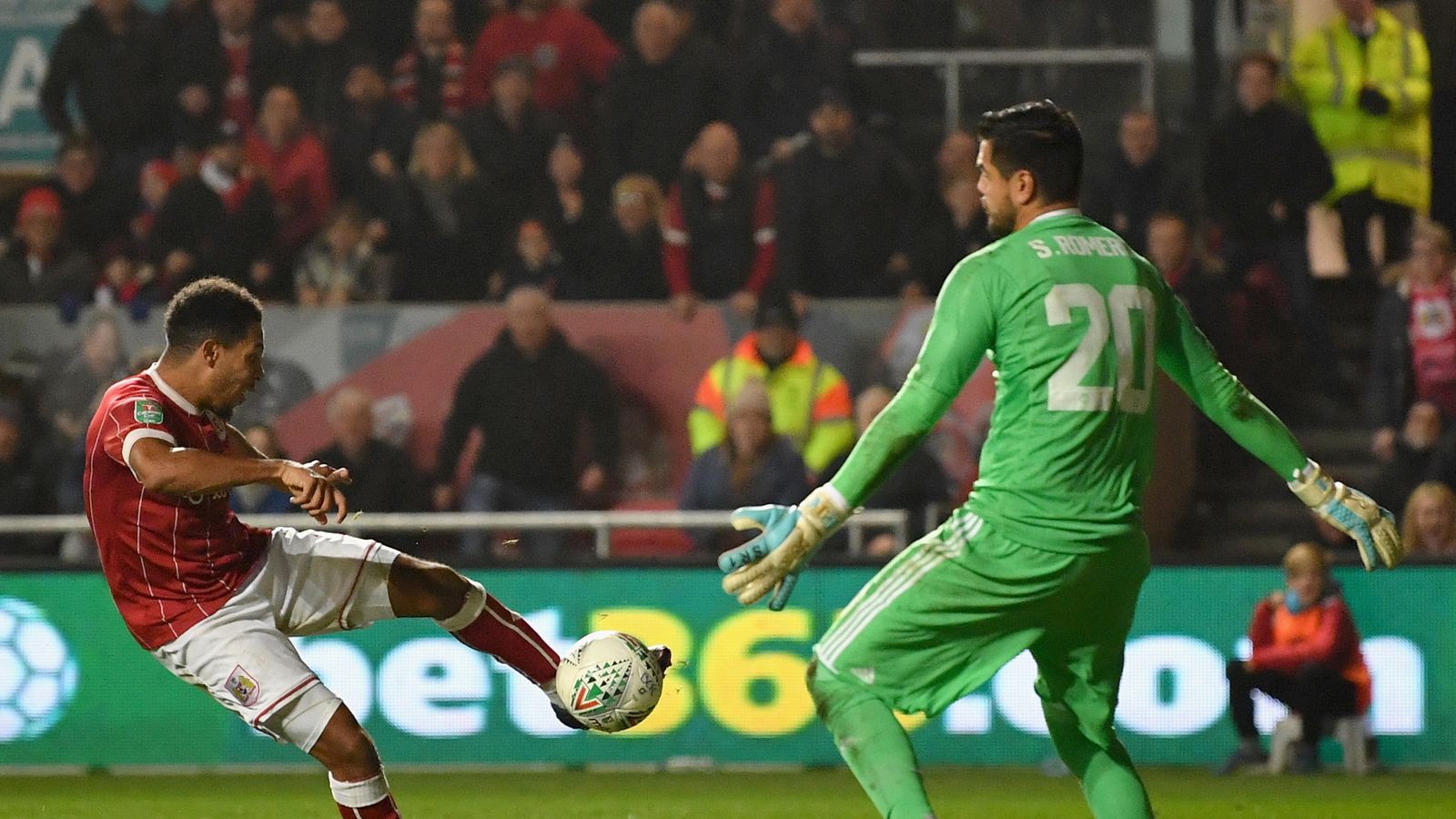 Bristol City 21 Manchester United Korey Smith nets dramatic winner