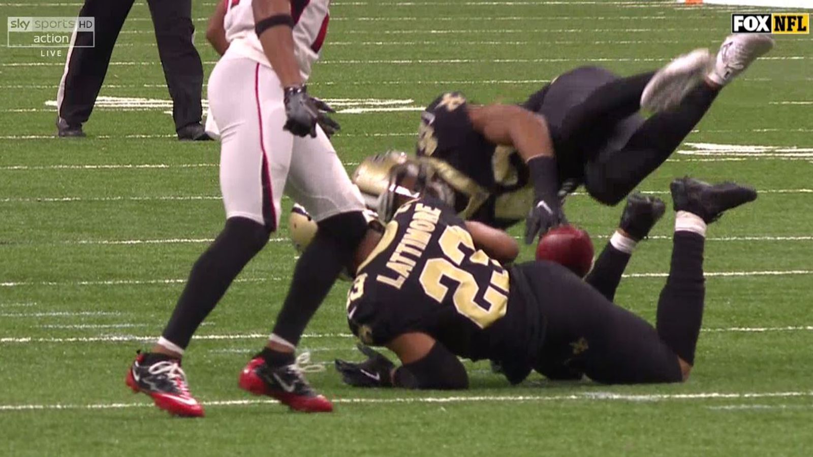 WATCH: Saints' Marshon Lattimore makes an interception. With his