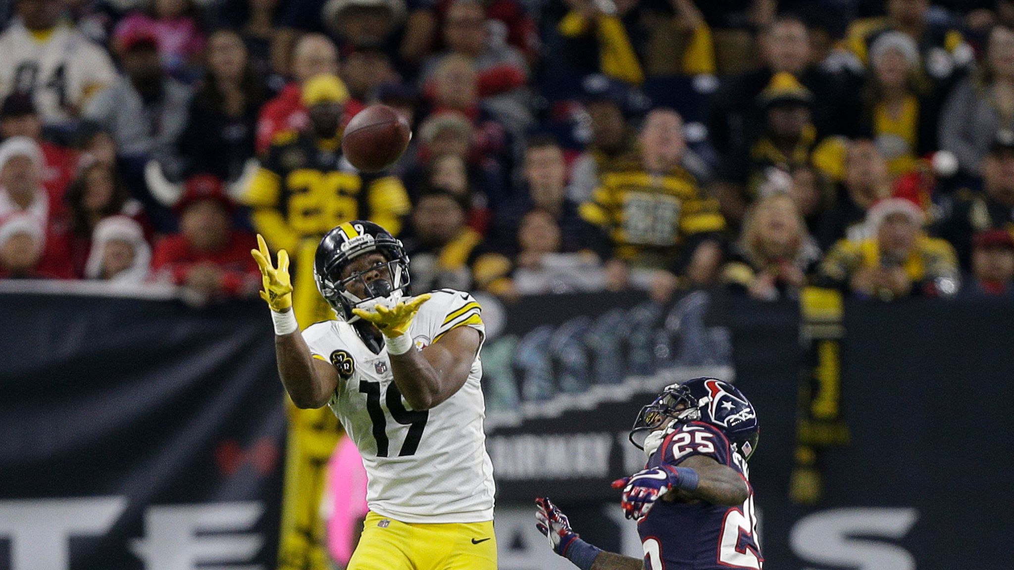 Houston Texans lose Christmas Day game to Pittsburgh Steelers 34-6