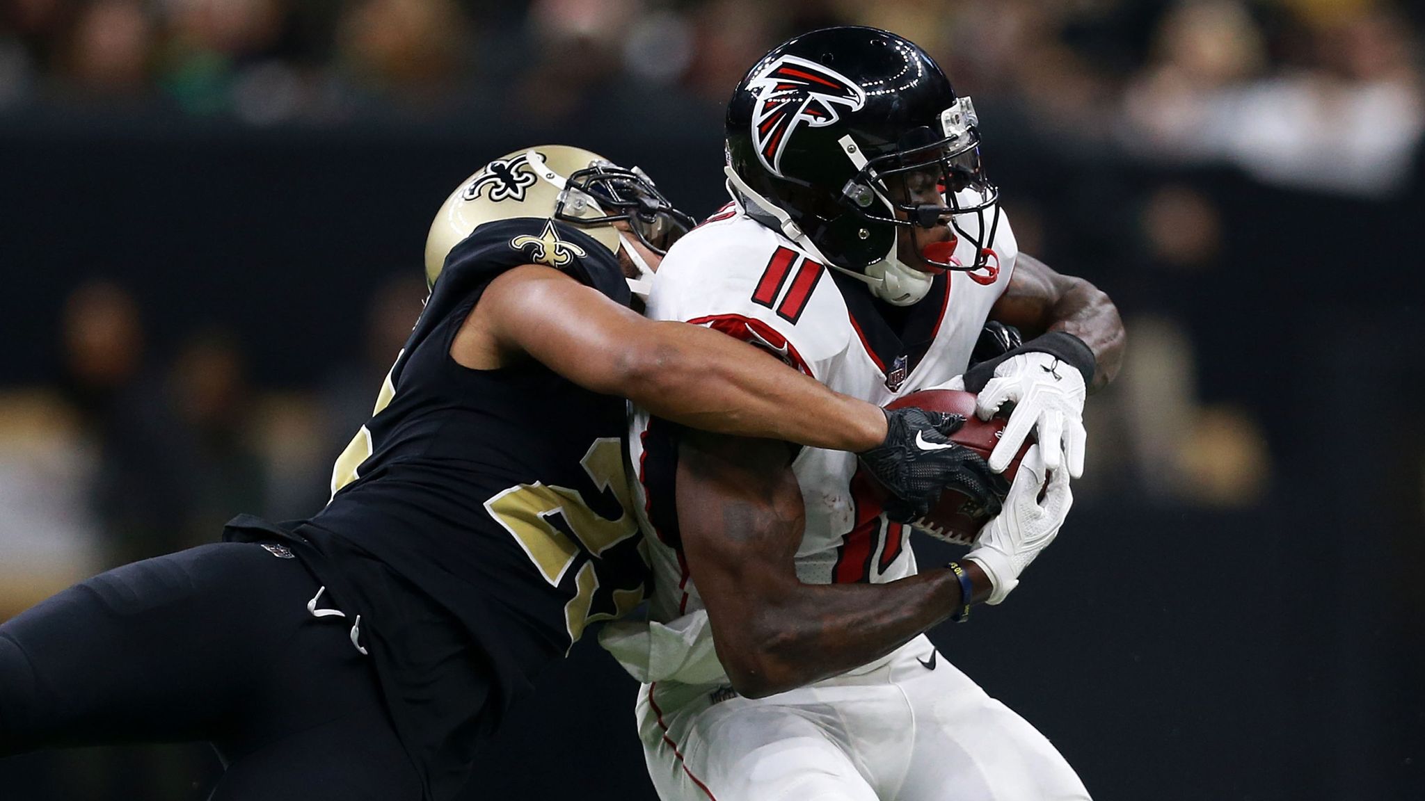 Atlanta Falcons' Julio Jones, Devonta Freeman held from practice