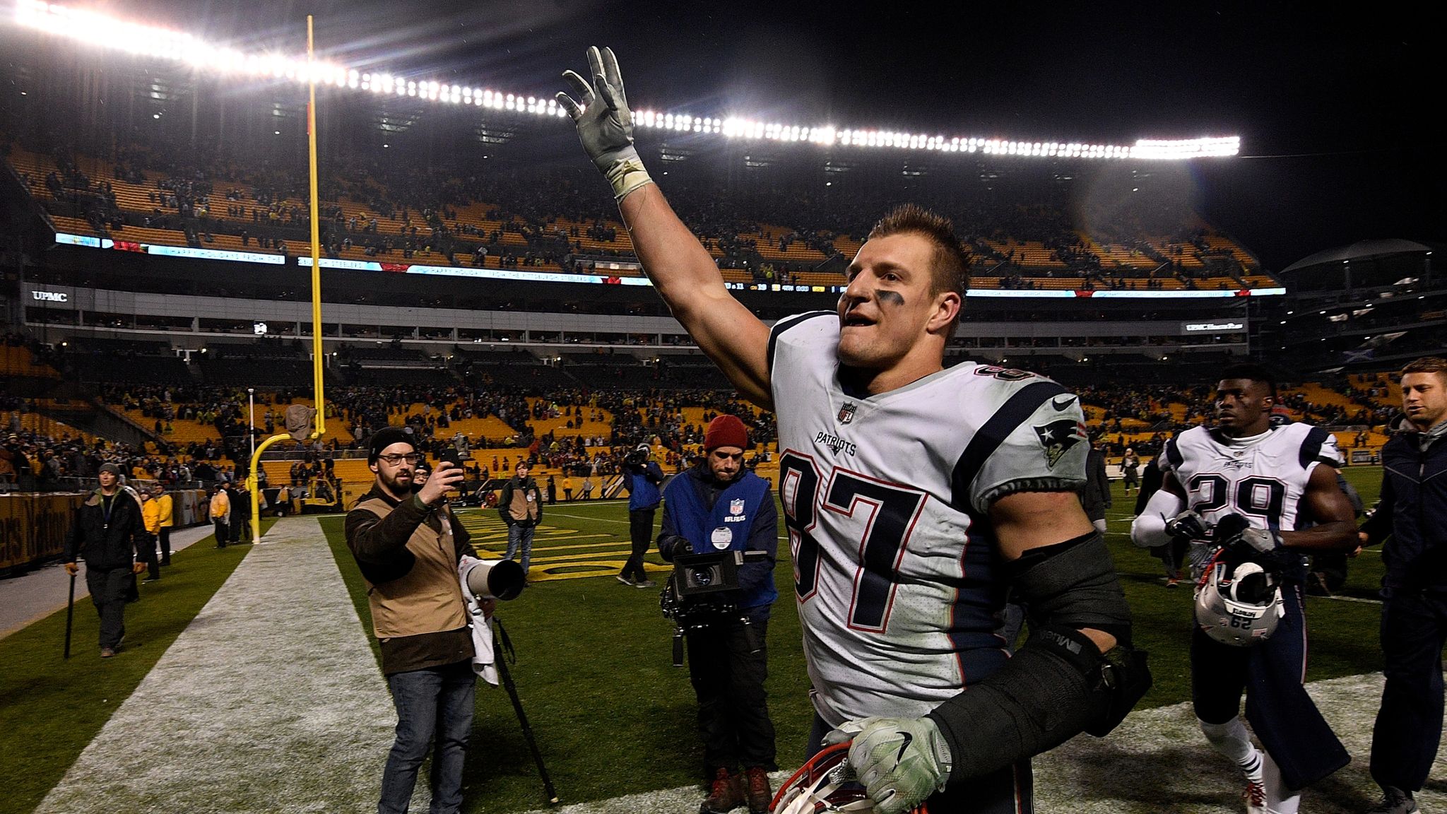 New England Patriots' Rob Gronkowski got his jersey number wrong