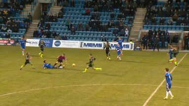 Ref takes a tumble at Gillingham