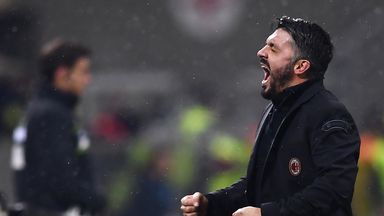 Gennaro Gattuso won his first game as AC Milan head coach