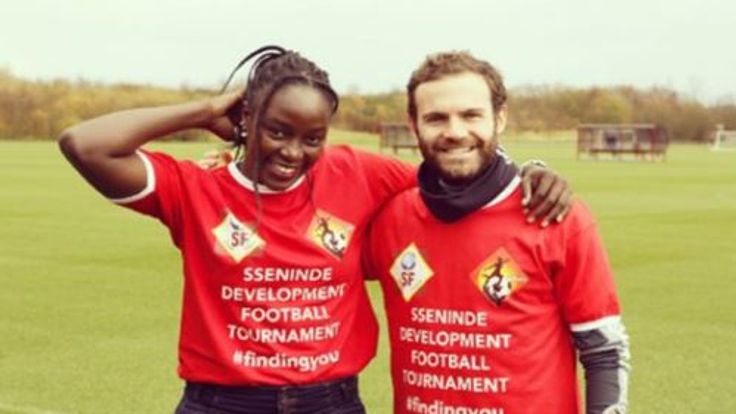 Crystal Palace's Jean Sseninde is the first African player to join the Common Goal initiative launched by Juan Mata