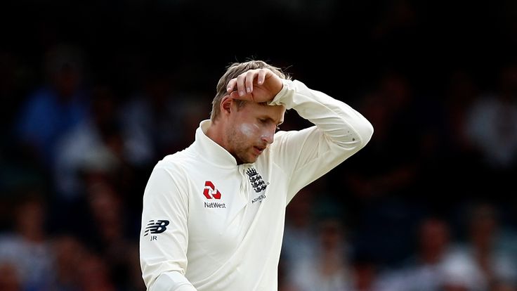 PERTH, AUSTRALIA - DECEMBER 16: Joe Root of England looks on during day three of the Third Test match during the 2017/18 Ashes Series between Australia and