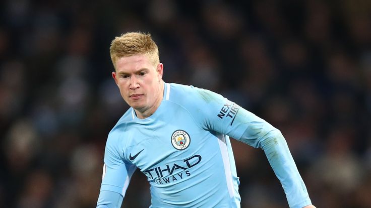Kevin De Bruyne in action during the Premier League match between Manchester City and Southampton
