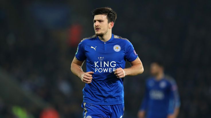 LEICESTER, ENGLAND - DECEMBER 19: Harry Maguire of Leicester City during the Carabao Cup Quarter-Final match between Leicester City and Manchester City at 