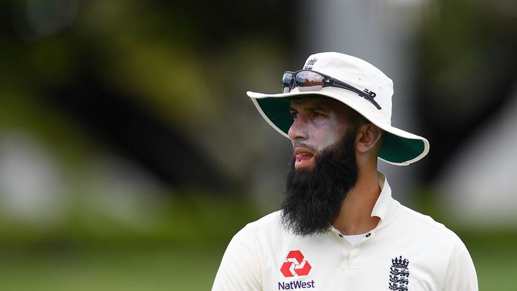 TOWNSVILLE, AUSTRALIA - NOVEMBER 15:  Moeen Ali of England looks on  during the four day tour match between Cricket Australia XI and England at Tony Irelan