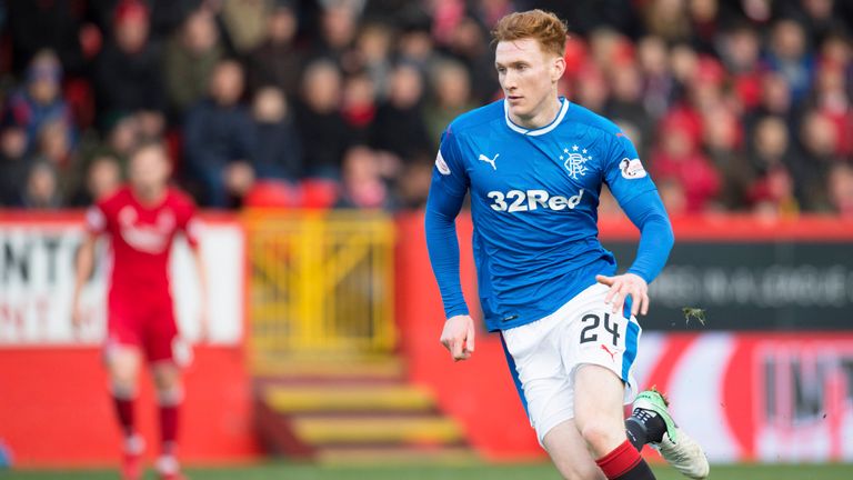 David Bates won the man of the match award for his performance against Aberdeen for Rangers last week