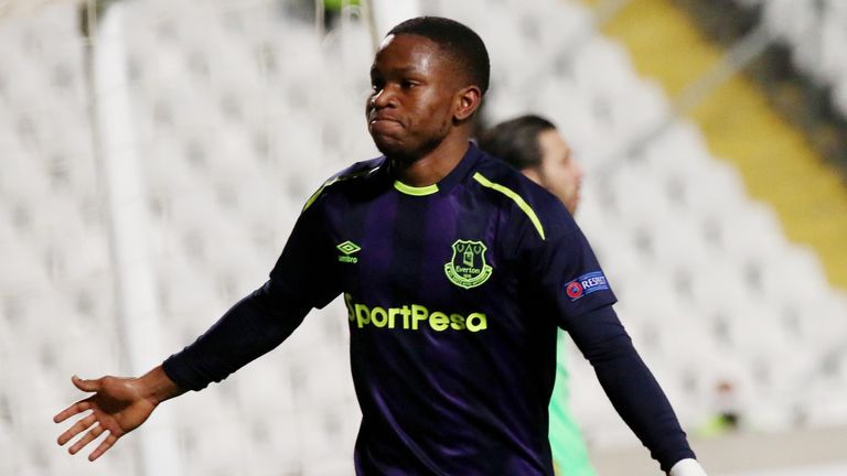 Ademola Lookman's double gave Everton a two-goal lead in the first half