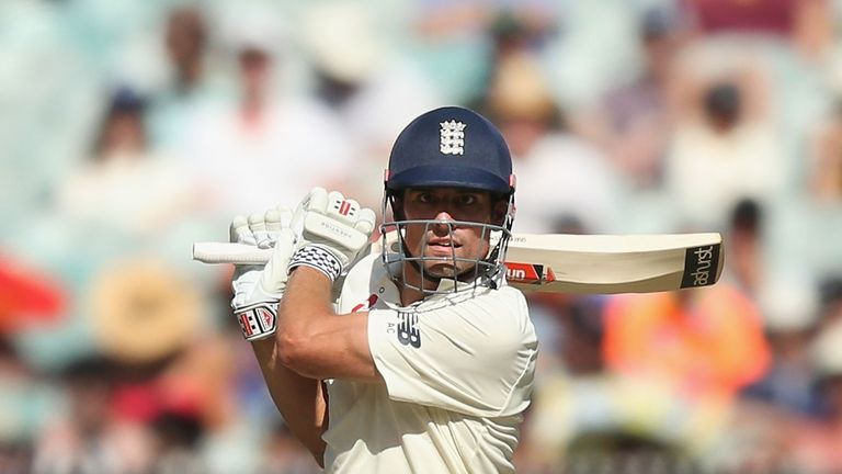 MELBOURNE, AUSTRALIA - DECEMBER 27:  Alastair Cook of England bats during day two of the Fourth Test Match in the 2017/18 Ashes series between Australia an