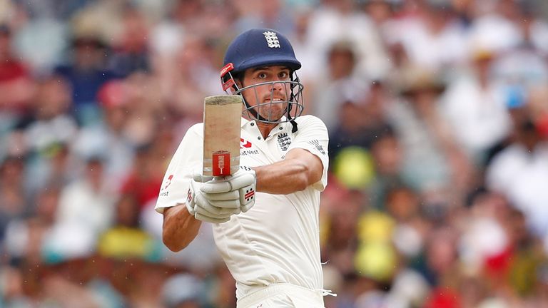 MELBOURNE, AUSTRALIA - DECEMBER 28:  Alastair Cook of England bats during day three of the Fourth Test Match in the 2017/18 Ashes series between Australia 