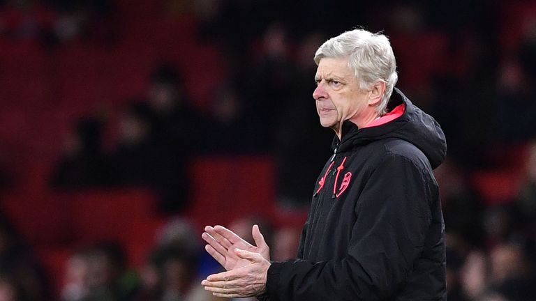 Arsenal's French manager Arsene Wenger gestures during the Europa League Group H stage football match between Arsenal and Bate Borisov at the Emirates Stad